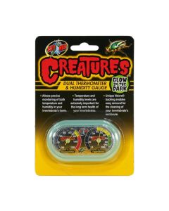 Zoo Med Creatures Dual Thermometer and Humidity Gauge