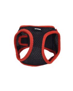 Coastal Li'l Pals Black Comfort Mesh Dog Harness Small 3/8" X 10"-12"