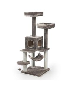 Kitty Power Paws Party Tower Cat Tower 19 1/4 in x 19 1/4 in x 52 3/8 in