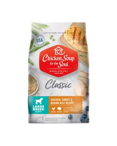 Chicken Soup for the Soul Classic Large Breed Adult Chicken, Turkey & Brown Rice Recipe Dog Food 28 lbs