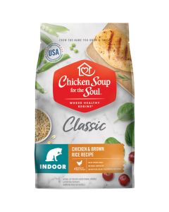 Chicken Soup for the Soul Classic Indoor Chicken & Brown Rice Recipe Cat Food 4.5 lbs