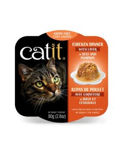 Catit Chicken Dinner with Layer of Beef & Pumpkin 2.8 oz.