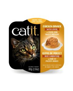 Catit Chicken Dinner with Layer of Liver & Sweet Potato 2.8 oz.