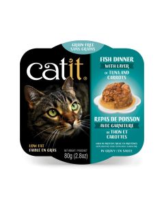 Catit Fish Dinner with Layer of Tuna & Carrots 2.8 oz