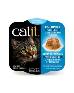 Catit Fish Dinner with Layer of Whitefish & Pumpkin 2.8 oz.