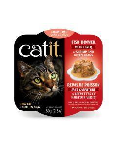 Catit Fish Dinner with Layer of Shrimp & Green Beans 2.8 oz.
