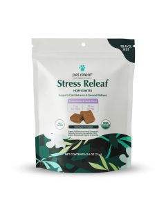 Pet Releaf Stress Releaf Travel Size Edibites Peanut Butter and Carob Flavor 2.5 oz