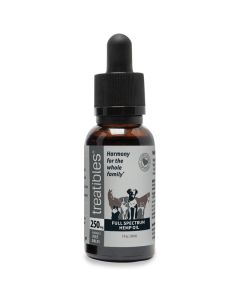 Treatibles Organic Full Spectrum Hemp Oil Dropper Bottle 250mg 1 oz.