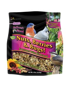 Brown’s BirdLover’s Blend Nuts, Berries & Bugs! Gourmet Wild Bird Food 5 lbs.