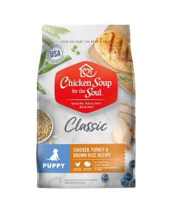 Chicken Soup for the Soul Classic Puppy Chicken, Turkey & Brown Rice Recipe Dog Food  4.5 lbs.