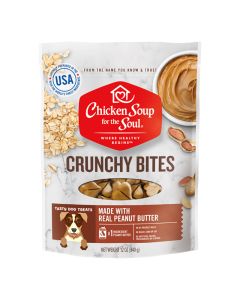 Chicken Soup for the Soul Crunchy Bites Made with Real Peanut Butter Dog Treats 12 oz.