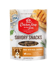 Chicken Soup for the Soul Savory Snacks Made with Real Chicken Dog Treats 6 oz.