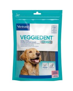C.E.T. VEGGIEDENT FR3SH Tartar Control Chews for Dogs Large