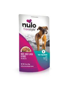 Nulo Freestyle Beef, Beef Liver & Kale in Broth Natural Food Complement for Dogs