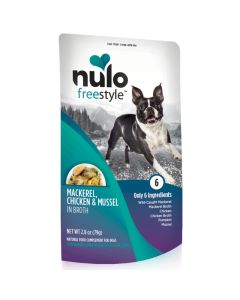 Nulo Freestyle Mackerel, Chicken & Mussel in Broth Natural Food Complement for Dogs