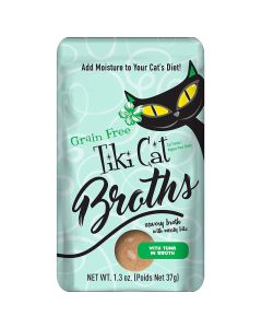 Tiki Cat Grain Free Broths Tuna Pouch 1.3 oz.