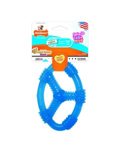 Nylabone Teething Puppy Chew Spin Tug  & Play Toy Peanut Butter Flavor Medium/Wolf