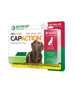 CAPACTION Oral Treatment for Flea Infestation on Dogs Over 25 lbs