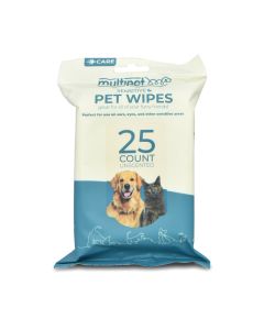 Multipet Pet Toweletts for Eye, Ear, & Sensitive Area Wipes  25 ct.