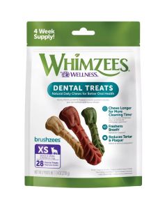 WHIMZEES Brushzees Daily Dental Treats for Dogs X-Small