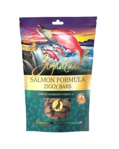 Zignature Salmon Formula Ziggy Bars Treat for Dogs 12 oz.