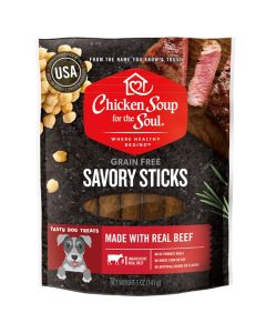 Chicken Soup for the Soul Grain Free Savory Sticks Made with Real Beef