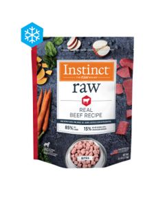 Instinct Raw Frozen Bites Real Beef Recipe 6 lbs