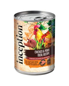 Inception Chicken & Pork Meal Recipe Canned Dog Food 13 oz.