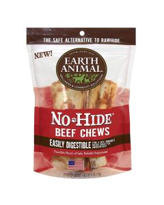 Earth Animal No-Hide Beef Recipe Dog Chews Small 2pk
