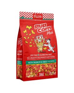 Pup Corn Plus with Salmon & Sweet Potato Dog Treat 27 oz.
