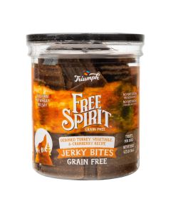 Triumph Free Spirit Grain Free Turkey, Vegetable & Cranberry Recipe Jerky Bites 20 oz.