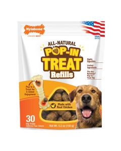 Nylabone All Natural Pop-In Treat Refills 30 ct