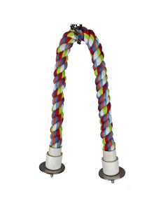A&E Cage Company Happy Beaks Small Cotton Cable Perch