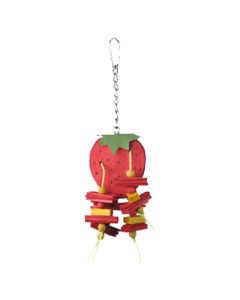 A&E Cage Comapny Happy Beaks Small Strawberry Bird Toy