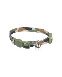 Coastal Safe Cat Round Green Camo Breakaway Collar