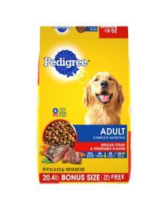 Pedigree Dry Dog Food Adult Grilled Steak & Vegetable