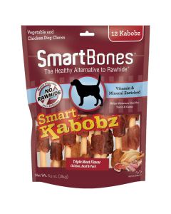 SmartBones Smart Kabobz Dog Chews Vegetable & Chicken 12pk