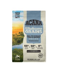 ACANA Wholesome Grains Sea to Stream Fish & Grains Dog Food 4 lbs.