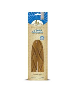 Fieldcrest Farm Premium Dog Chews Bully Crunchers Braided 2pk