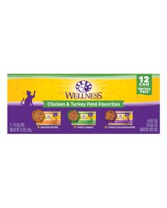 Wellness Complete Health Chicken & Turkey Pate Favorites Variety Pack 12 count