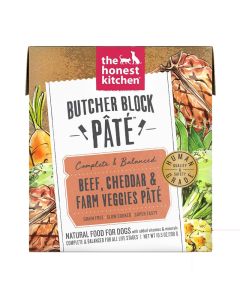 The Honest Kitchen Butcher Block Pate Beef, Cheddar & Farm Veggies 10.5 oz.
