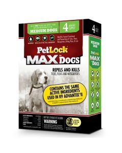 PetLock MAX for Dogs 11-20 lbs - 4 Pack