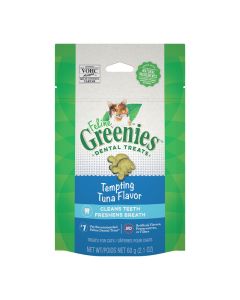 Feline Greenies Dental Treat Tempting Tuna Flavor 2.1 oz.
