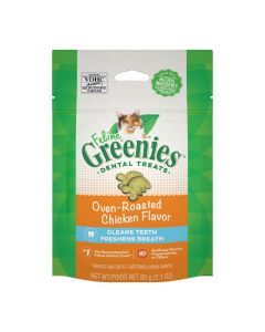 Feline Greenies Dental Treats Oven Roasted Chicken Flavor 2.1 oz.