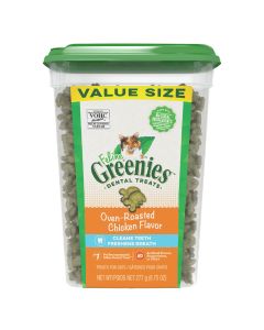 Feline Greenies Dental Treats Oven Roasted Chicken Flavor 9.75 oz.