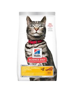 Hills science Diet Adult Urinary Hairball Control Chicken Recipe Cat Food 15.5 lb