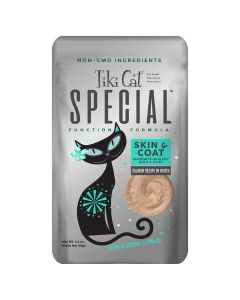 Tiki Cat Special Skin & Coat Salmon Recipe in Broth Blend of Coconut & Tuna Oil 3 oz.