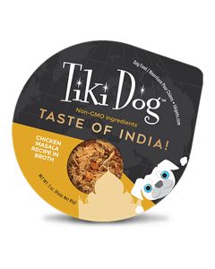 Tiki Dog Taste of India Chicken Masala Recipe in Broth 3 oz.