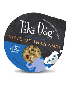 Tiki Dog Taste of Thailand Chicken Curry Recipe in Broth 3 oz.