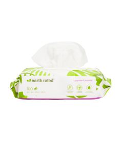 Earth Rated Lavender Scented Wipes 100 ct.